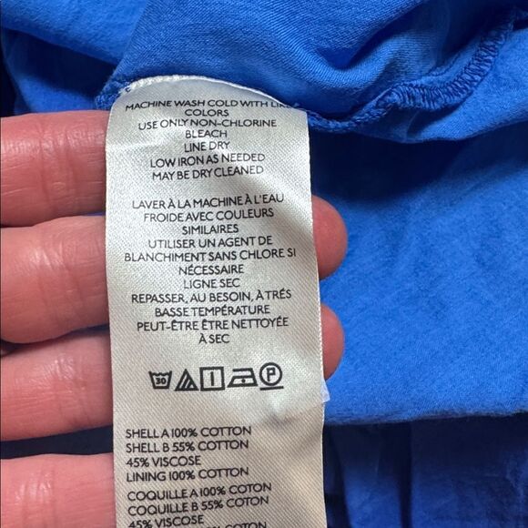 Anthropologie Pilcro Sleeveless Twofer Midi Dress Cornflower Blue M NWT - Picture 8 of 8